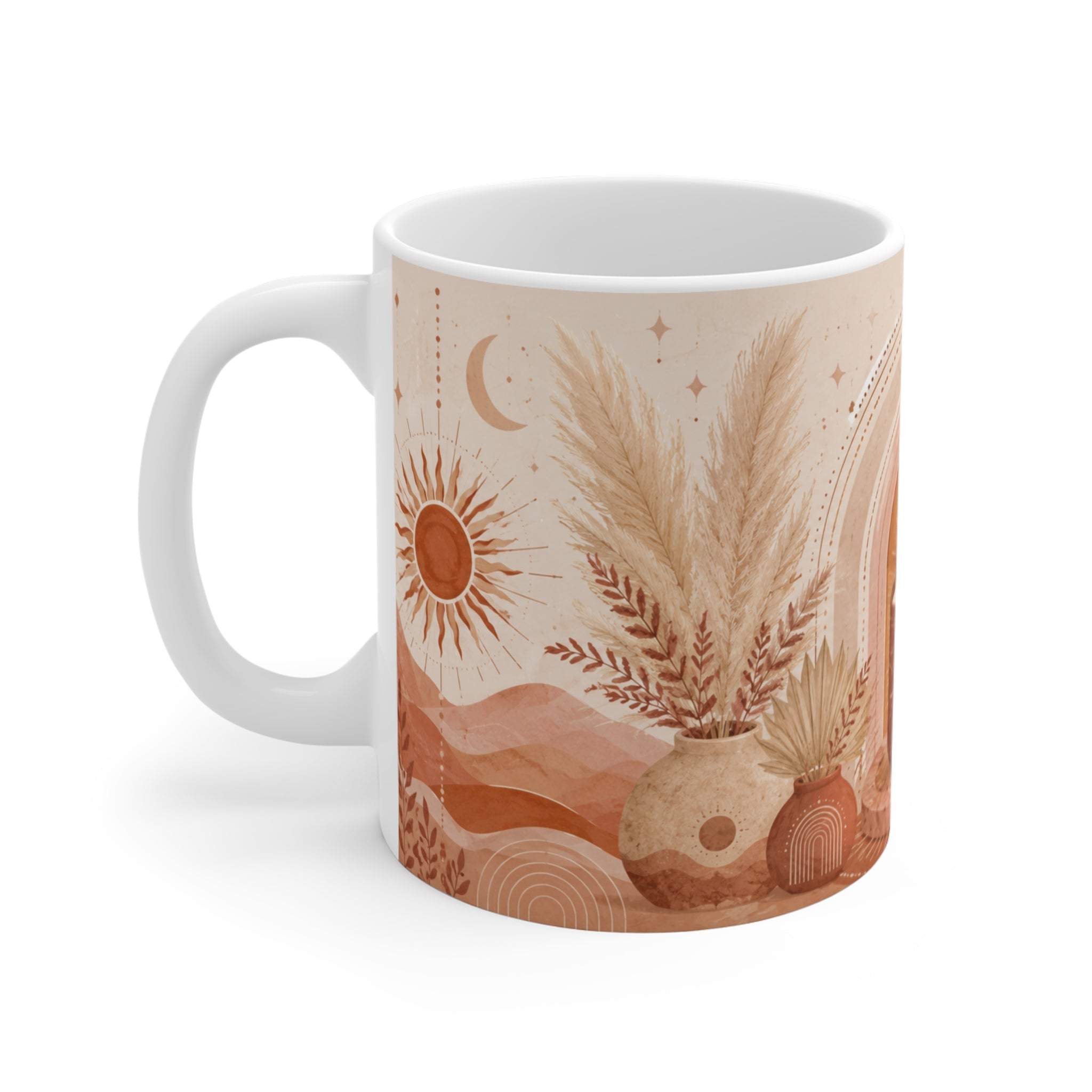 Terracotta Soul Sanctuary – Aesthetic Ceramic Mug