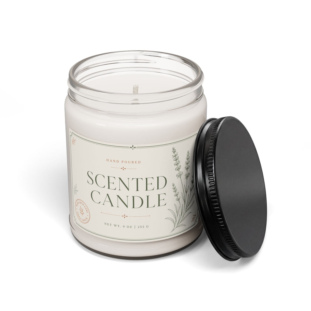 Soy Scented Candle – 9oz Hand-Poured Aromatherapy Jar