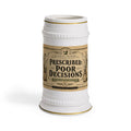 Prescribed Poor Decisions Vintage Apothecary Stein Mug - 22oz Funny Ceramic Beer Mug