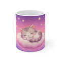 Dreamy Cloud Kitten – Cute Aesthetic Ceramic Mug