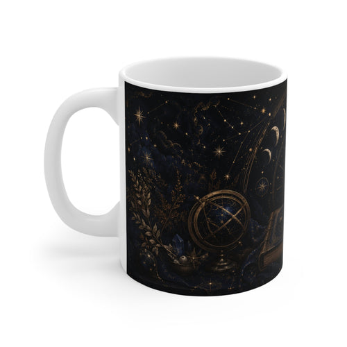 Celestial Midnight Ritual – Aesthetic Ceramic Mug