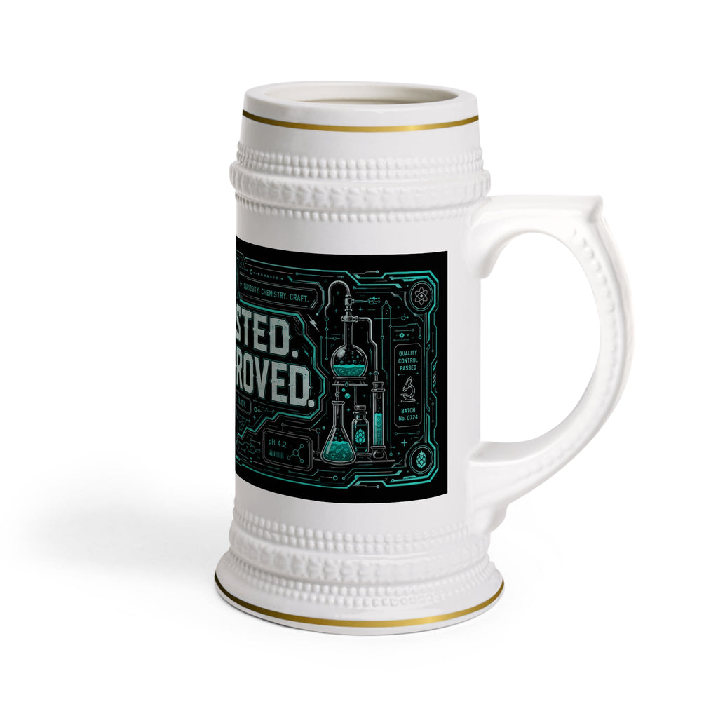 Lab Tested Bar Approved Retro Sci-Fi Stein Mug - 22oz Ceramic Beer Mug