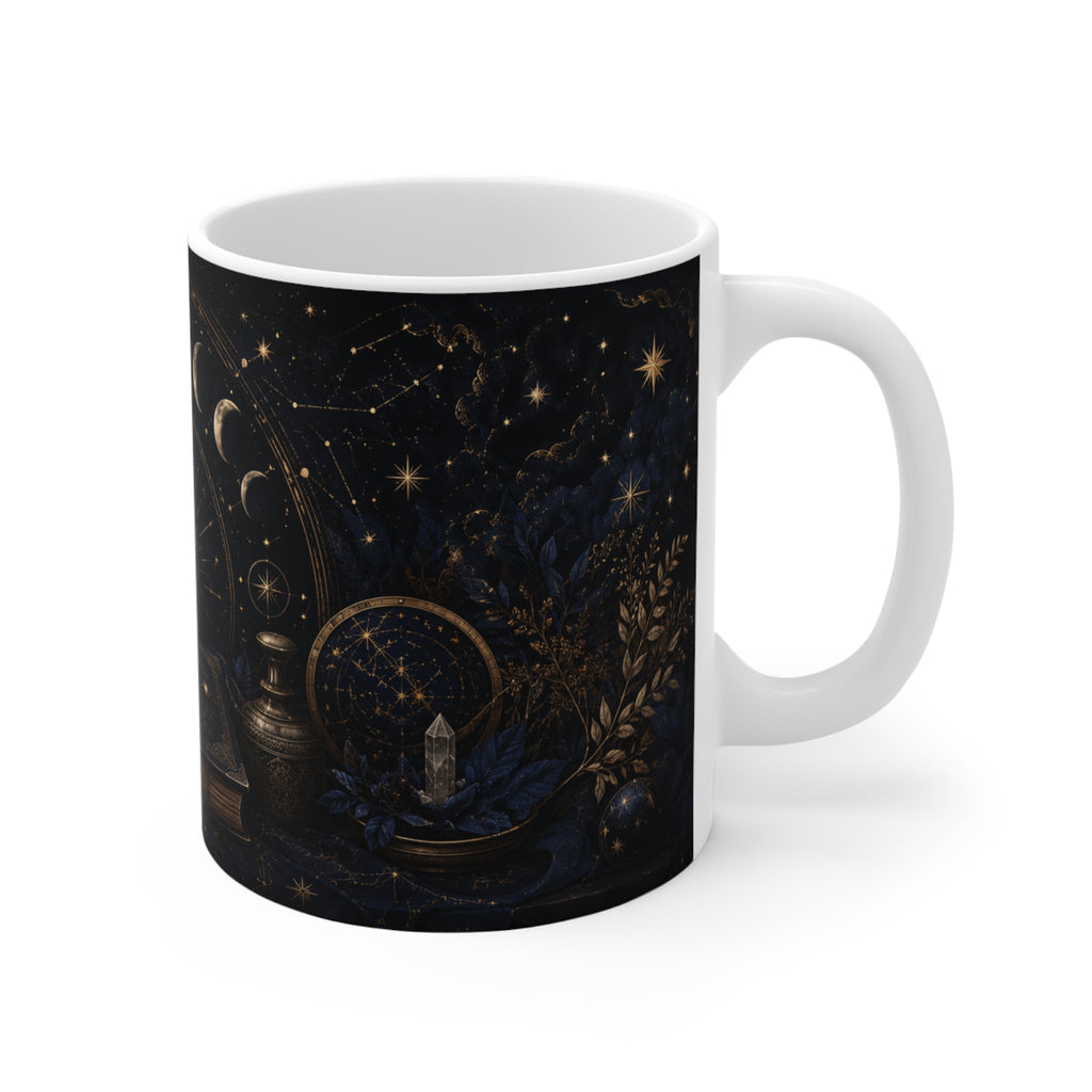 Celestial Midnight Ritual – Aesthetic Ceramic Mug