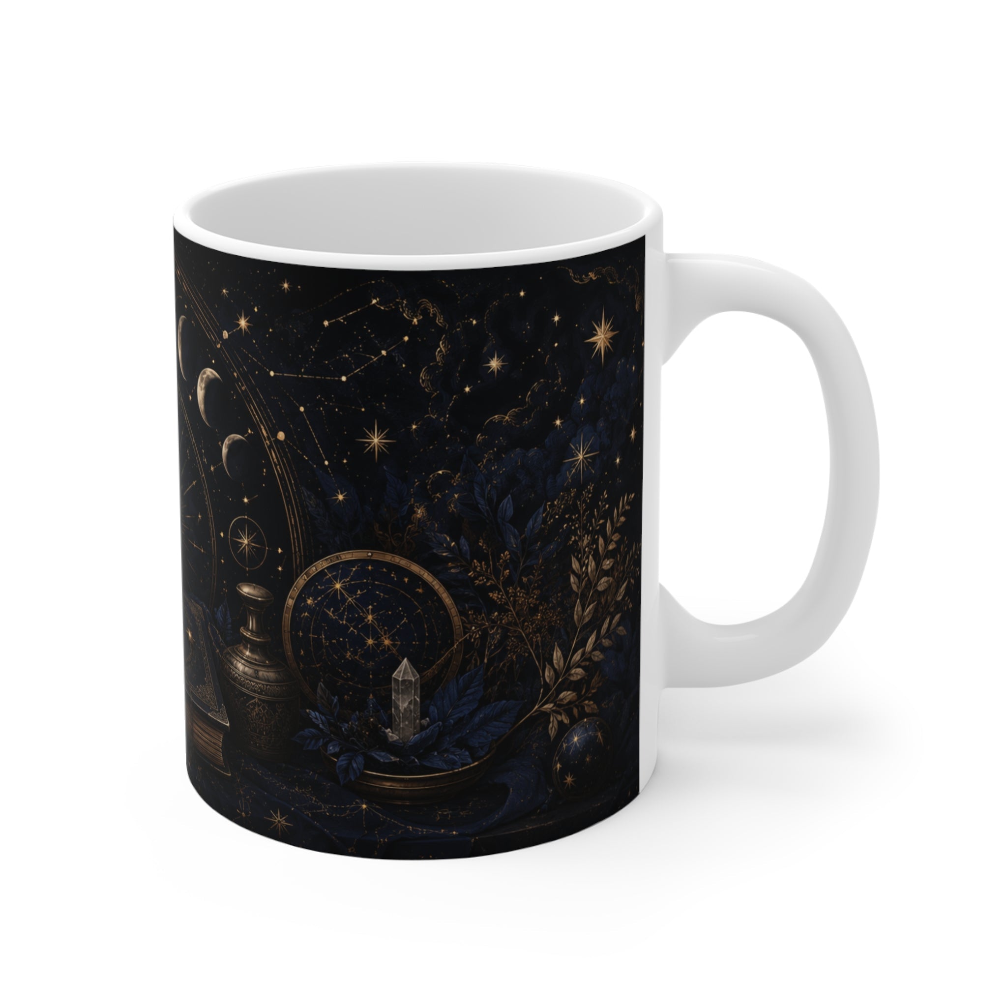 Celestial Midnight Ritual – Aesthetic Ceramic Mug