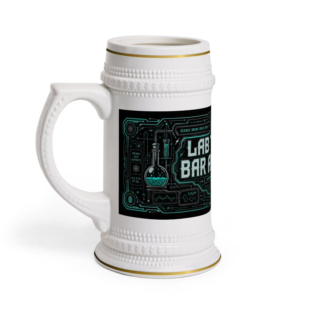 Lab Tested Bar Approved Retro Sci-Fi Stein Mug - 22oz Ceramic Beer Mug
