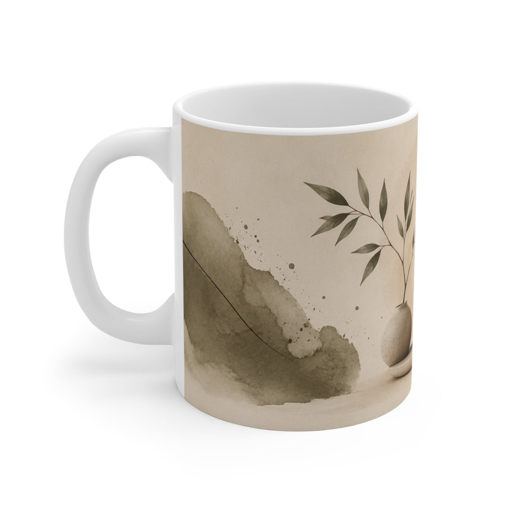 Quiet Earth Ritual – Earthy Aesthetic Ceramic Mug