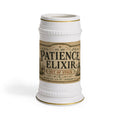 Patience Elixir Vintage Apothecary Stein Mug - 22oz Ceramic Beer Mug