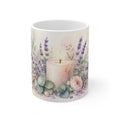 Lavender Garden Serenity – Floral Aesthetic Ceramic Mug