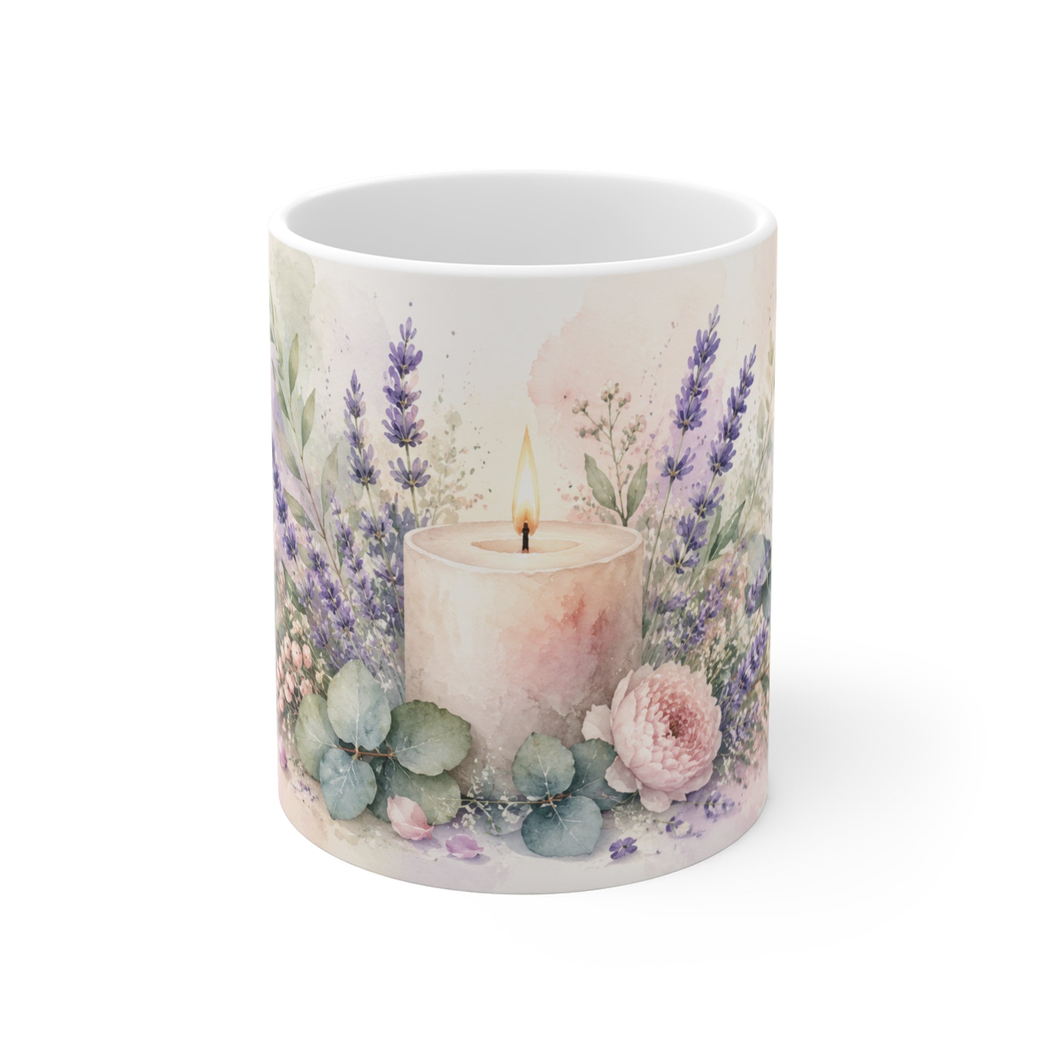 Lavender Garden Serenity – Floral Aesthetic Ceramic Mug