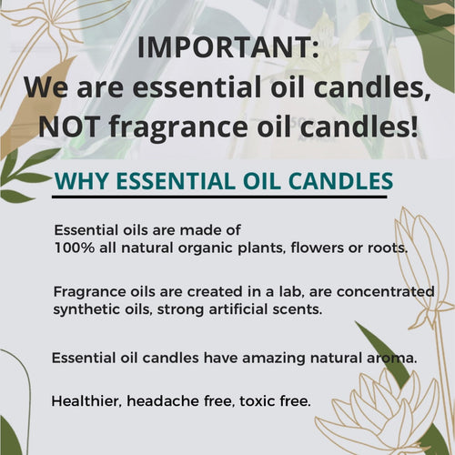 Eucalyptus soy candle in a glass jar topped with dried botanicals - side view