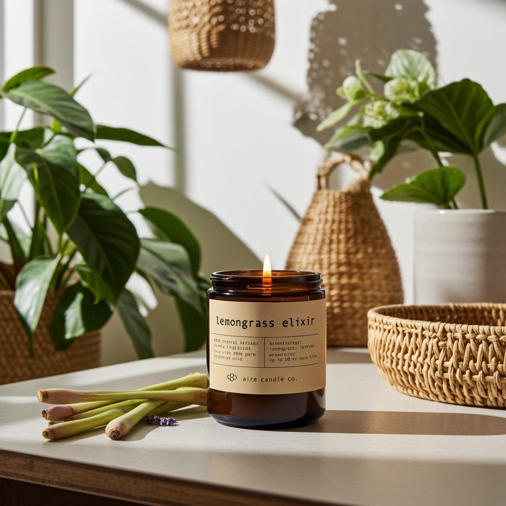 Lemongrass Beeswax Candle