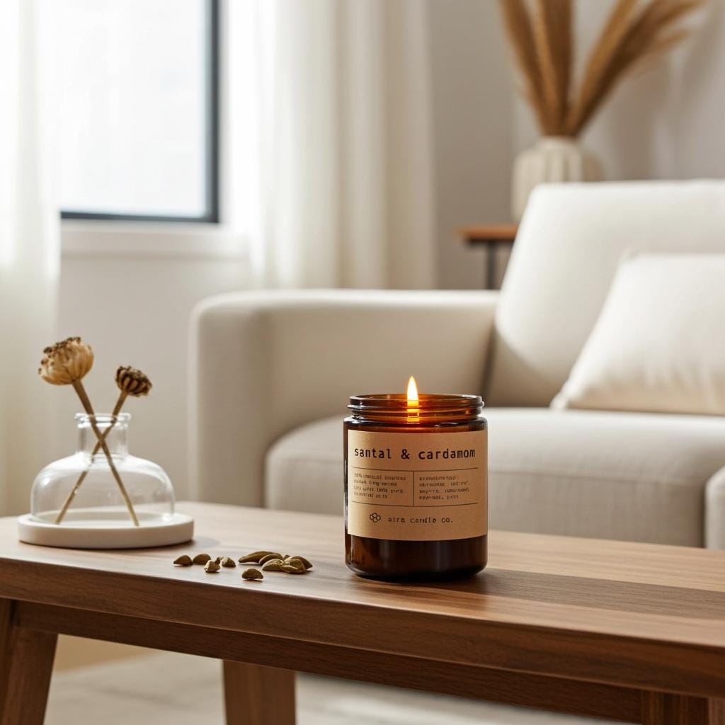 Santal & Cardamom Beeswax Candle
