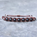 Shungite Bracelet for Protection – Genuine Black Shungite Gemstone, Grounding Energy, Boho Macrame Jewelry Gift
